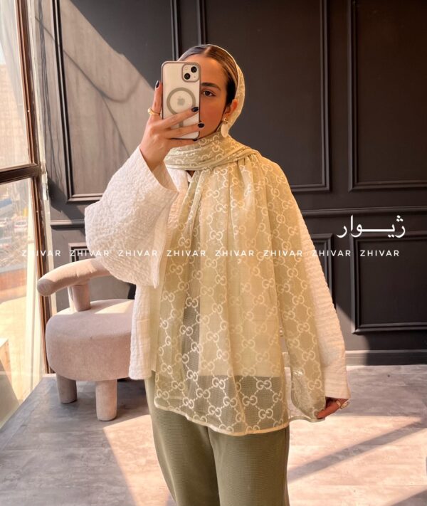 شال تور نخی 12526 GUCCI - Image 6